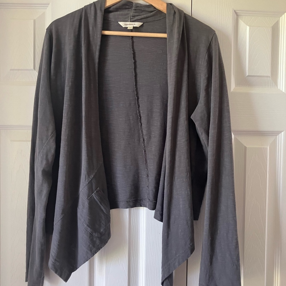 European (Sandwich_) cardigan wrap top